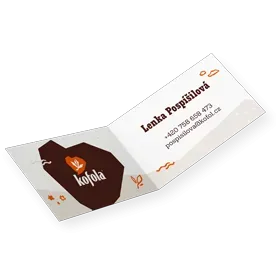 Skládané vizitky online tisk